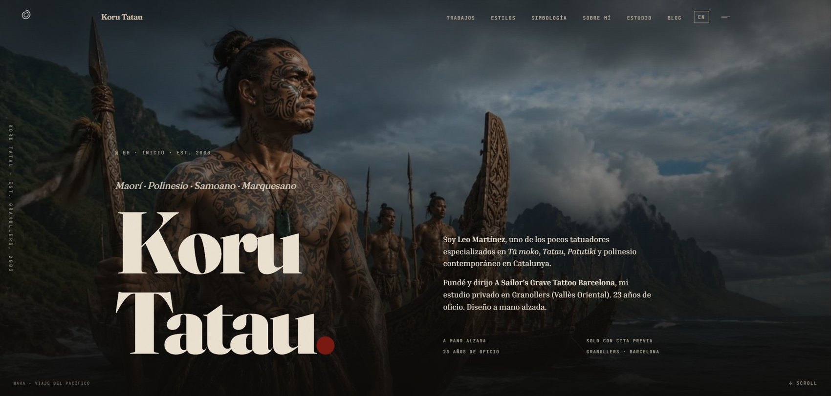 Koru Tatau — Diseño + desarrollo web